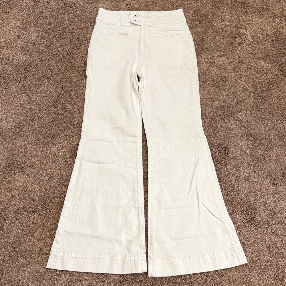 Ryegrass White Flared Pants NWOT